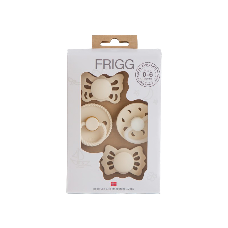 Frigg - Baby's first pacifier pack - Cream night 