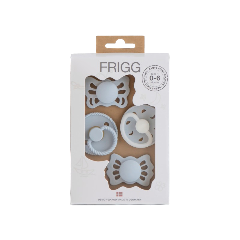 Frigg - Baby's first pacifier pack - Powder blue night 