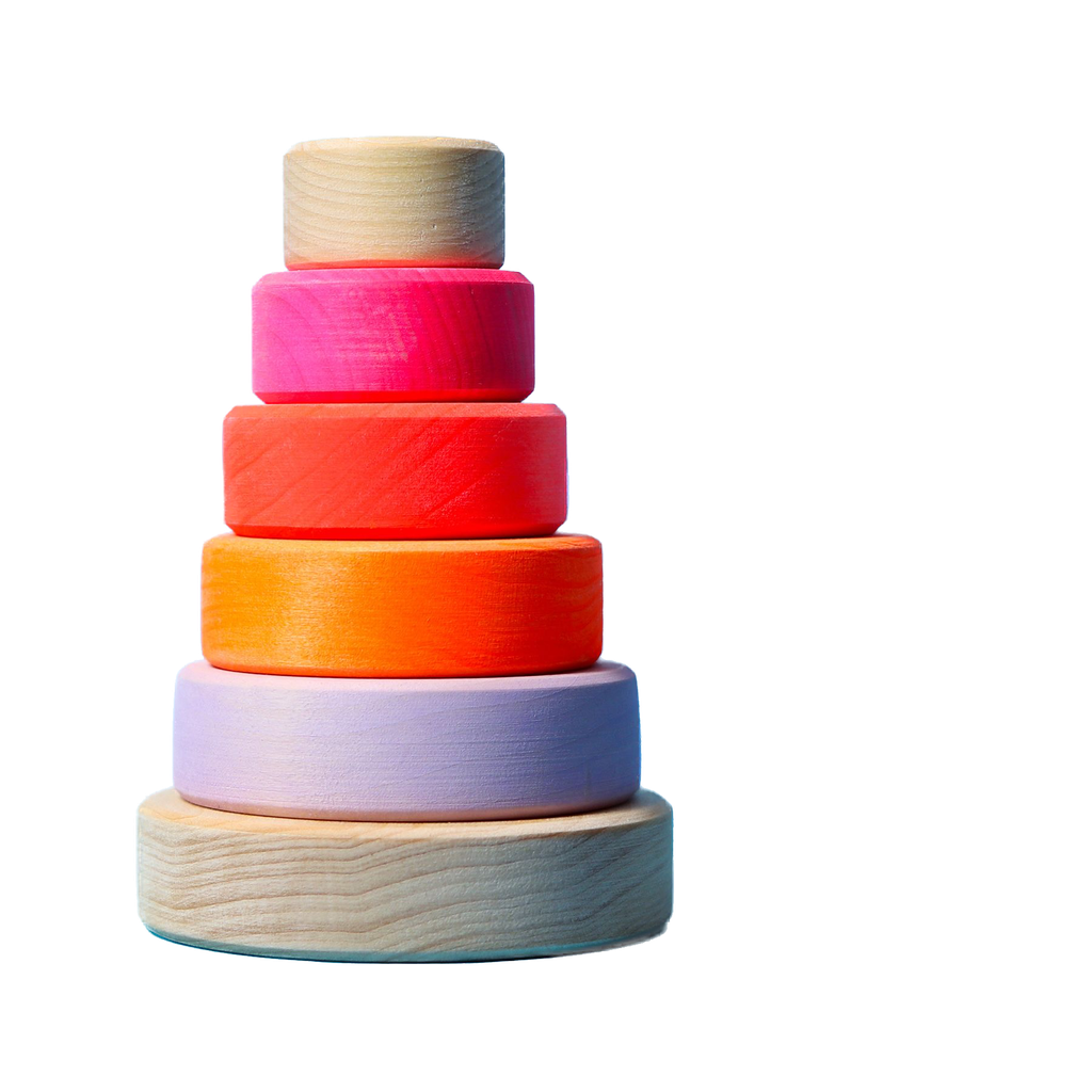 Grimms - Houten opsteekspel small - Neon roze 