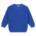 Yuki - Chunky knitted sweater (adults) - Blueberry
