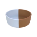 LÄSSIG - Silicone Bowl - Happy Rascals - Happy smile sky blue