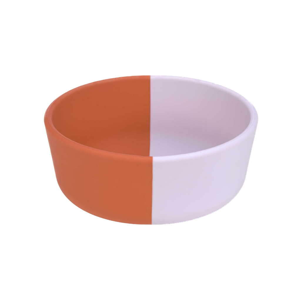 LÄSSIG - Silicone Bowl - Happy Rascals - Heart lavender