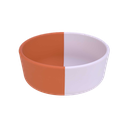 LÄSSIG - Silicone Bowl - Happy Rascals - Heart lavender
