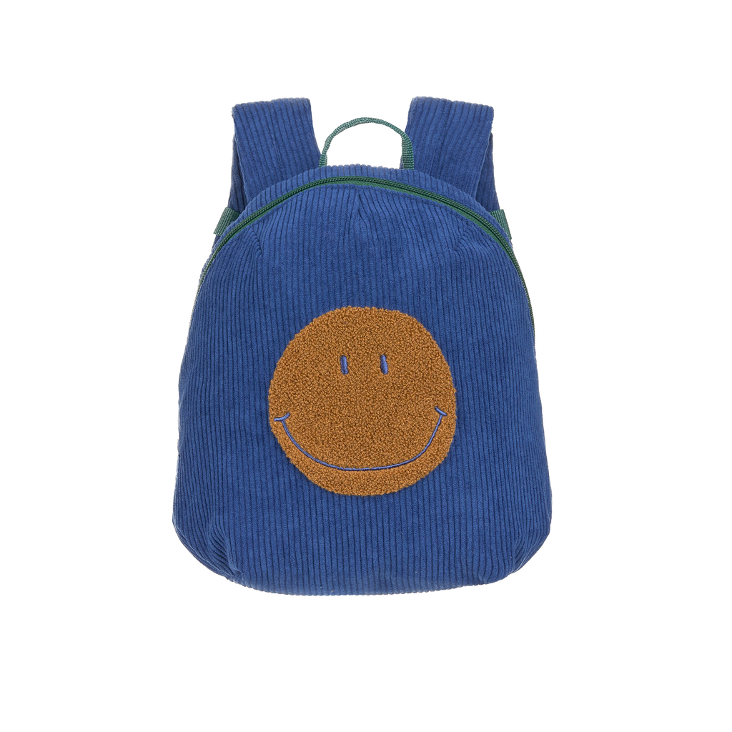 LÄSSIG - Tiny Backpack Cord - Little Gang - Smile blue