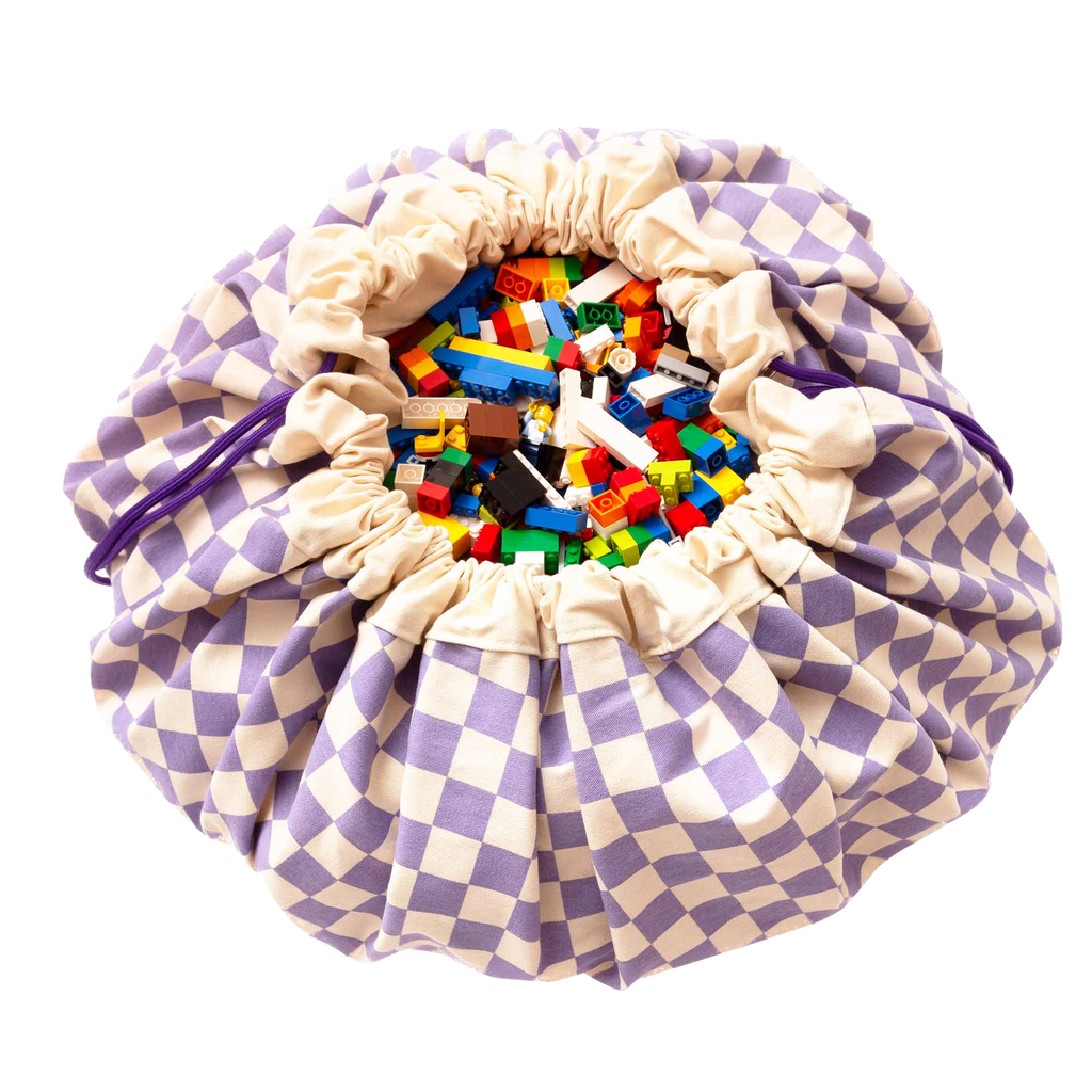 Play&go - Vichy Purple - Toy storage bag 
