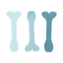 Done by Deer - Silicone baby spoon 3-pack - Blue