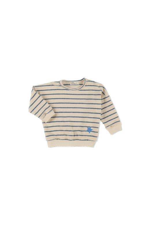 My Little Cozmo - Thiago266-4 -
Organic crepe stripe baby sweatshirt - Blue