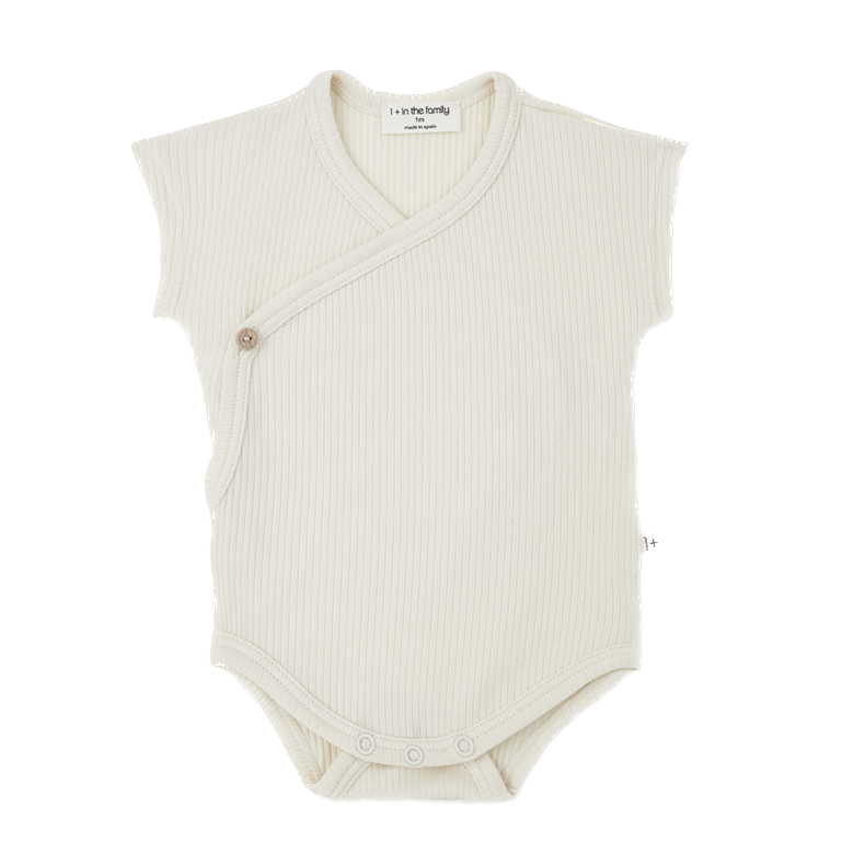 1+ In the family - Oli short sleeve body - Ivory 