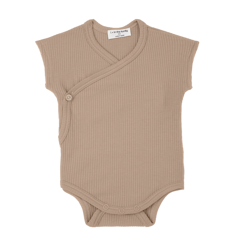 1+ In the family - Oli short sleeve body - Clay