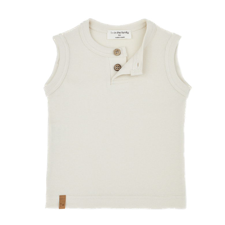 1+ In the family - Giovani tank top - Ivory