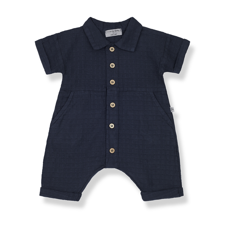 1+ In the family - Carlota overall - Blue / Notte