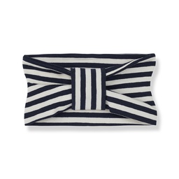 1+ In the family - Ruth newborn bandeau - Blue / Notte striped jersey