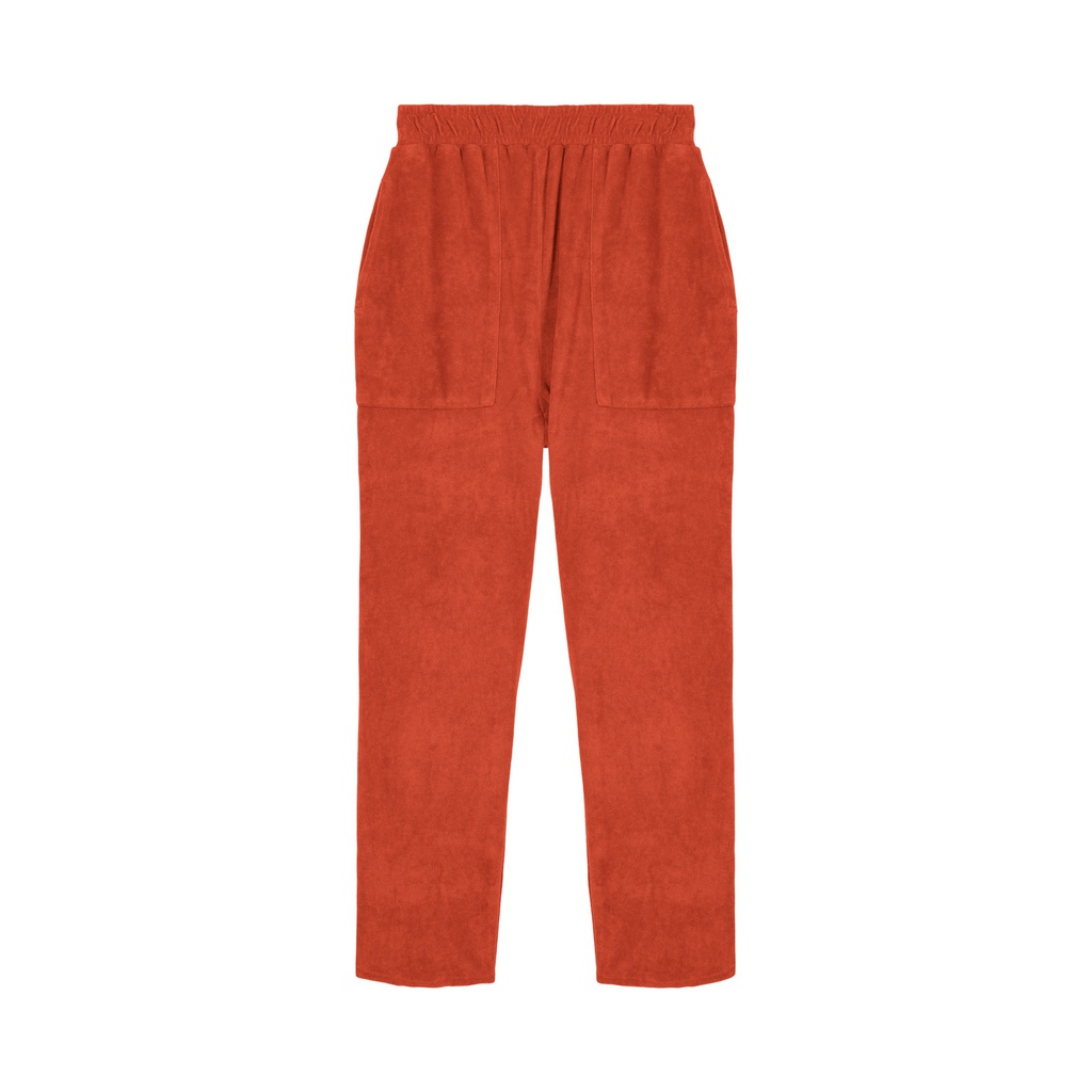 Studio Bohème - Terry pants chill - Sunburnt orange