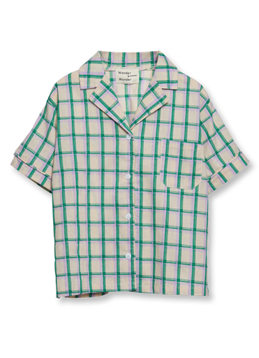Wander & Wonder - Boxy shirt - Green plaid