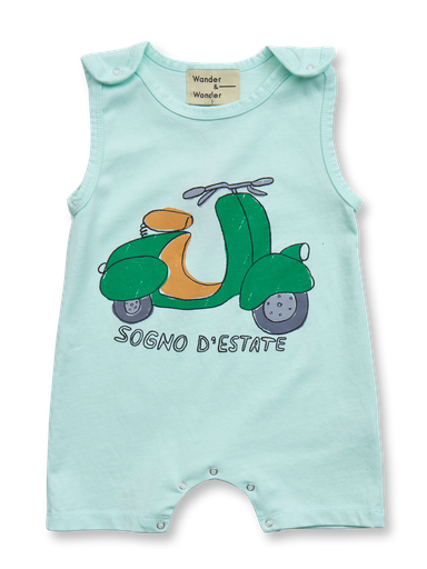 Wander & Wonder - Baby romper - Pistachio