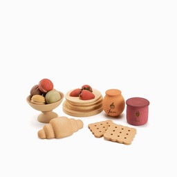 Sabo - Houten desserts set