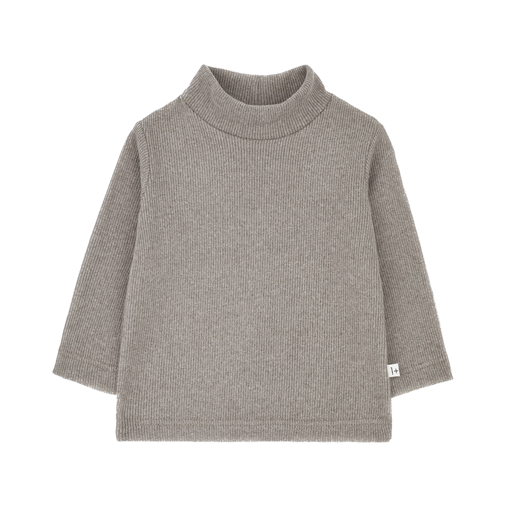 1+ In the family - Nils Turtle Neck L.S. T-shirt - Taupe