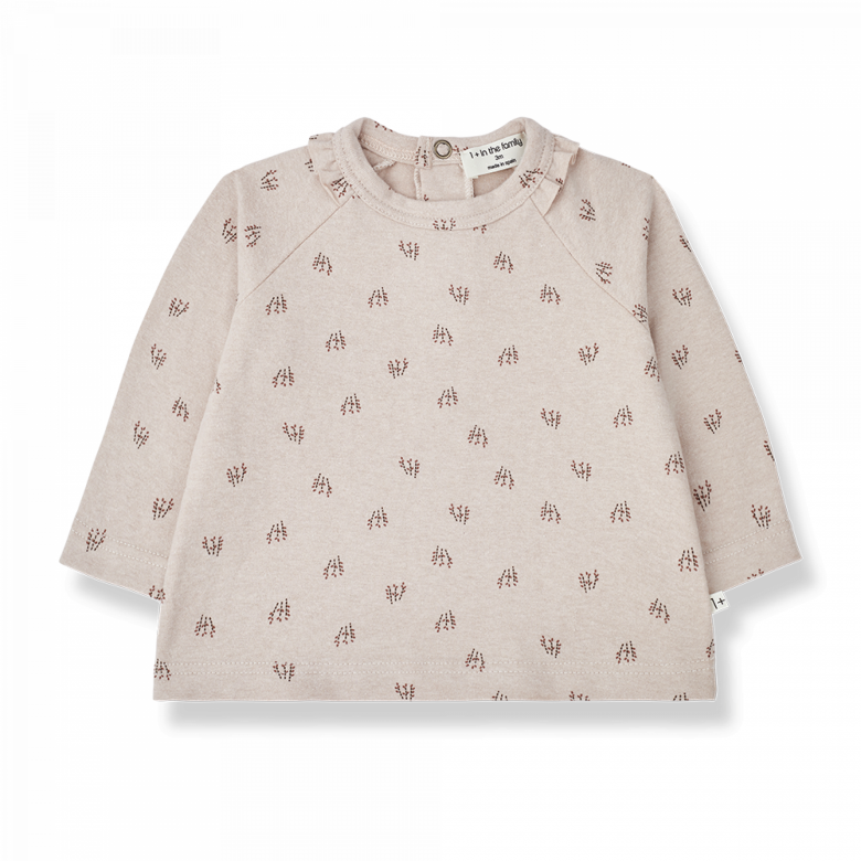 1+ In the family - Ronie t-shirt met lange mouw - Nude