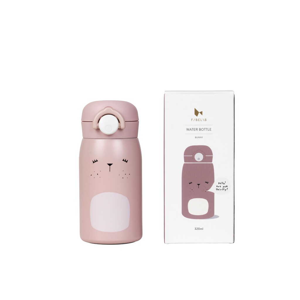 Fabelab - Waterfles - Oud roze konijn