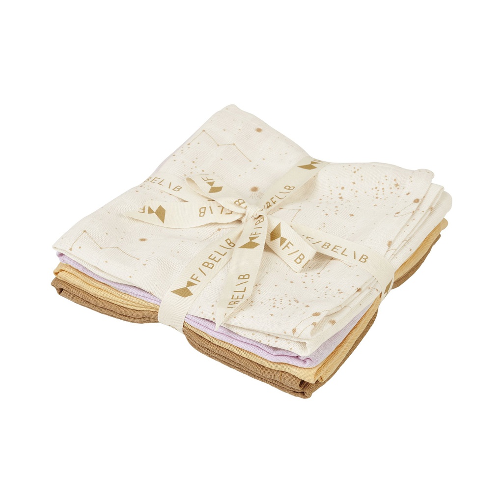 Fabelab - Muslin star dust (4-pack) 