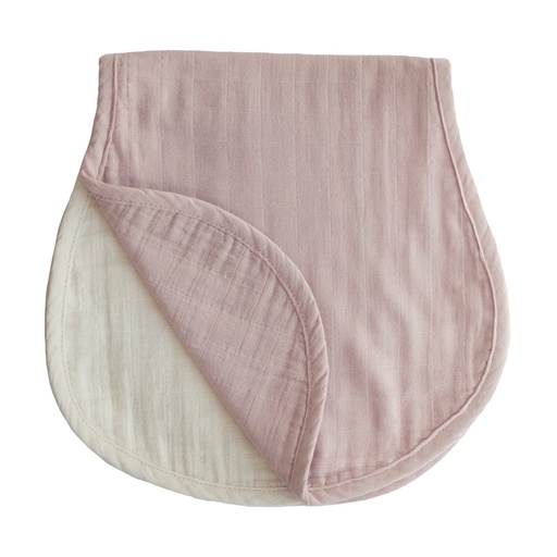 Mushie - Spuugdoek - 2pack Blush/fog