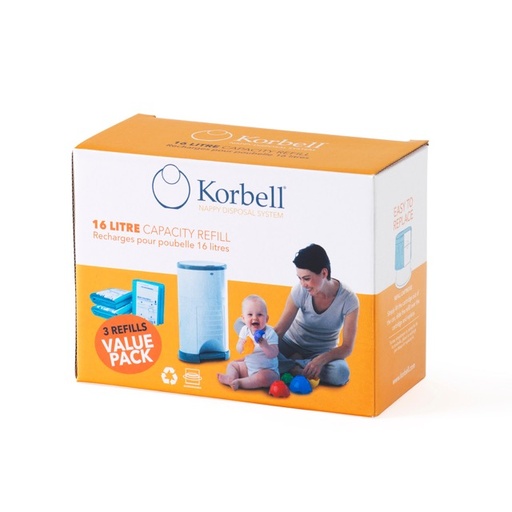 Korbell - Navulling 3-pack
