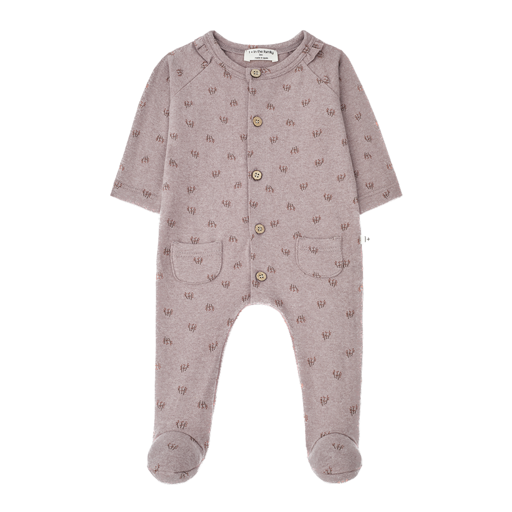 1+ In the family - Melak Jumpsuit w/feet - Mauve