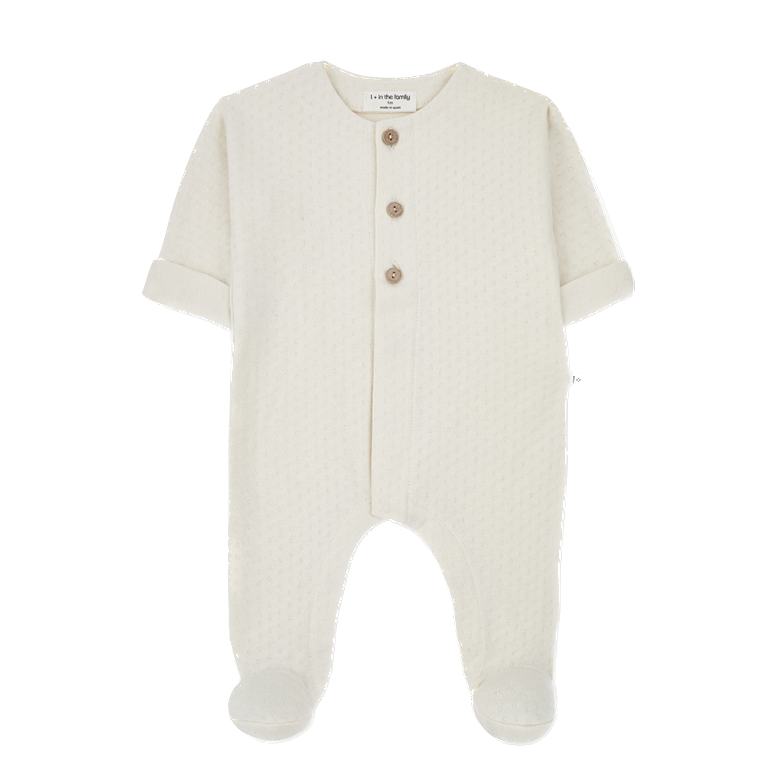 1+ In the family - Charlotte jumpsuit w/feet - Clay