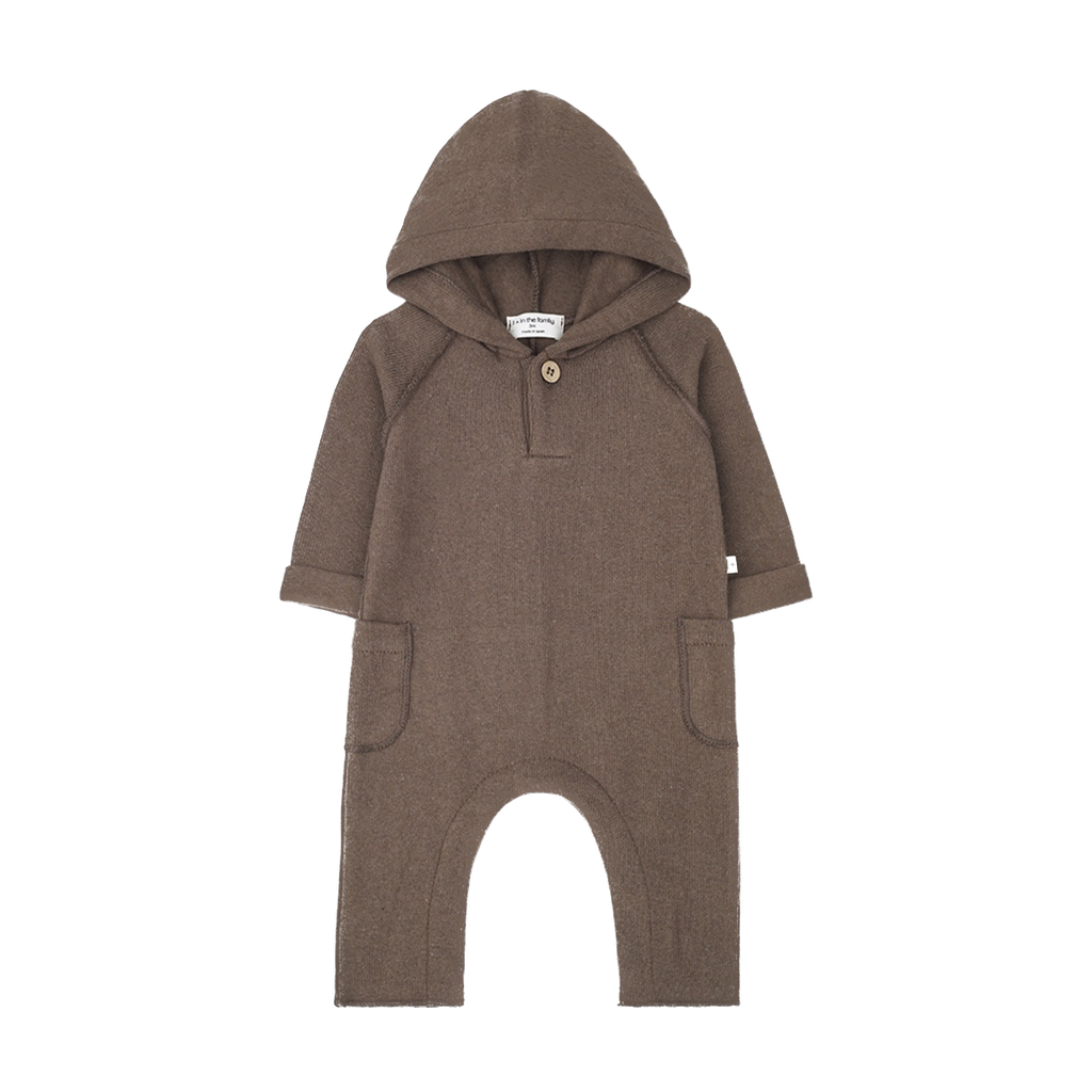 1+ In the family - Leonard jumpsuit met kap - Earth
