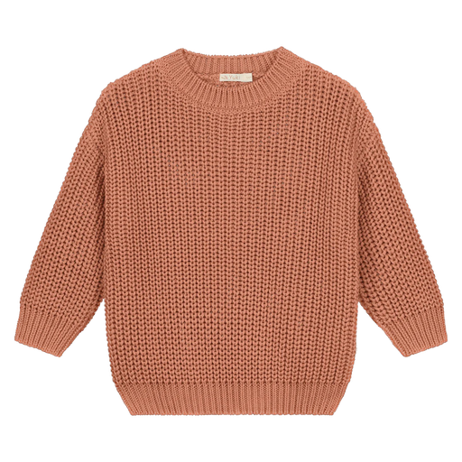 Yuki - Chunky knitted sweater - Brick