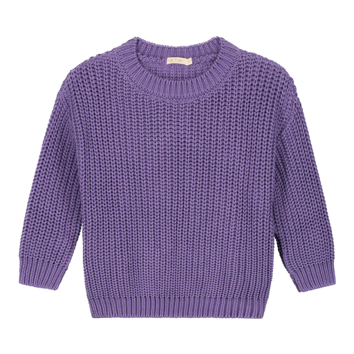 Yuki - Chunky knitted sweater - Violet