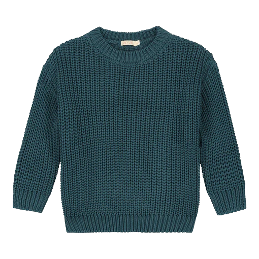 Yuki - Chunky knitted sweater - Petrol 