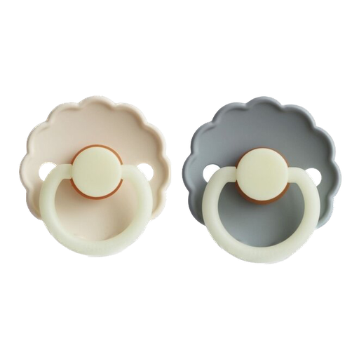 Frigg - Daisy night 2-pack latex - Cream / French grey (T2) 