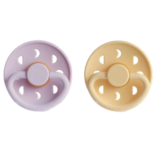 Frigg - Moon 2-pack silicone - Pale daffodil / soft lilac (T1)