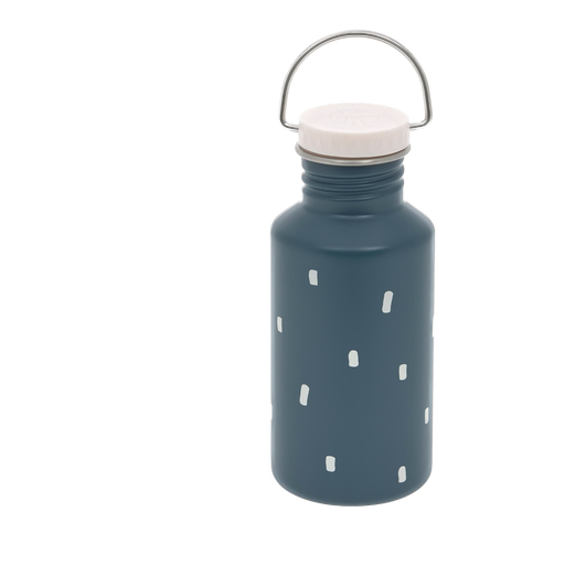 LÄSSIG - Bottle Stainless Steel - Happy Prints Midnight blue