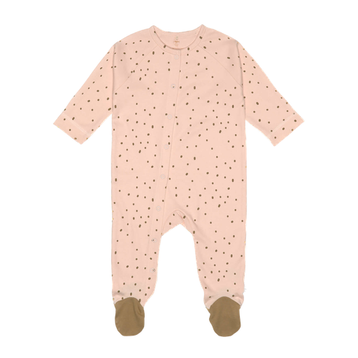 LÄSSIG - Pyjama with feet - Dots powder pink