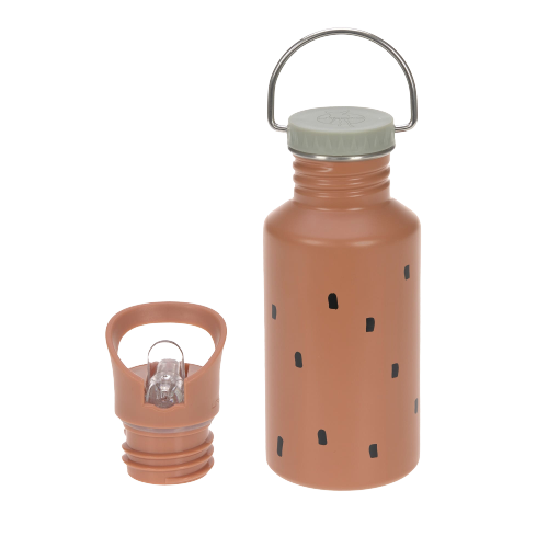 LÄSSIG - Bottle Stainless Steel - Happy Prints Caramel