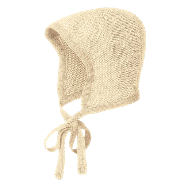 Disana - Knitted bonnet - natural 