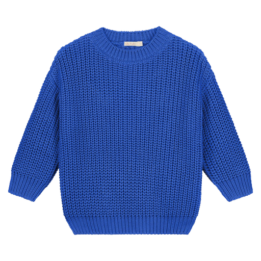 Yuki - Chunky knitted sweater (adults) - Blueberry
