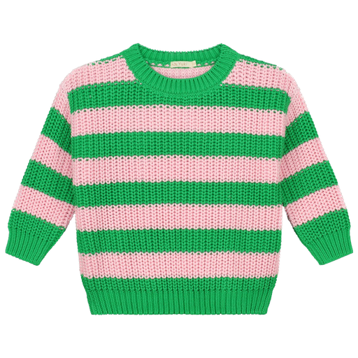 Yuki - Chunky knitted sweater - Spring Stripes