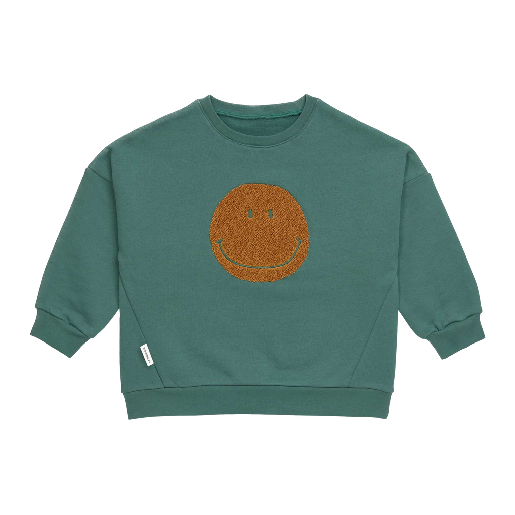 LÄSSIG - Kids Sweater GOTS - Little Gang - Smile ocean green
