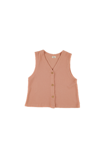 My Little Cozmo - Piperk268-4 - 
Organic waffle vest
