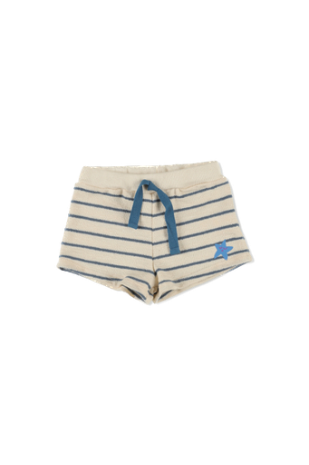 My Little Cozmo - Koen266-4 -
Organic crepe stripe baby shorts - Blue