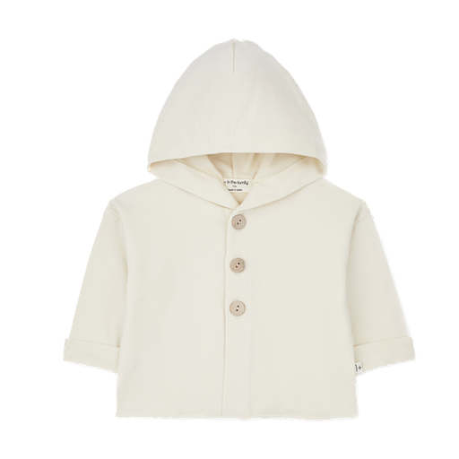 1+ In the family - Paolo hood jacket - Ivory 