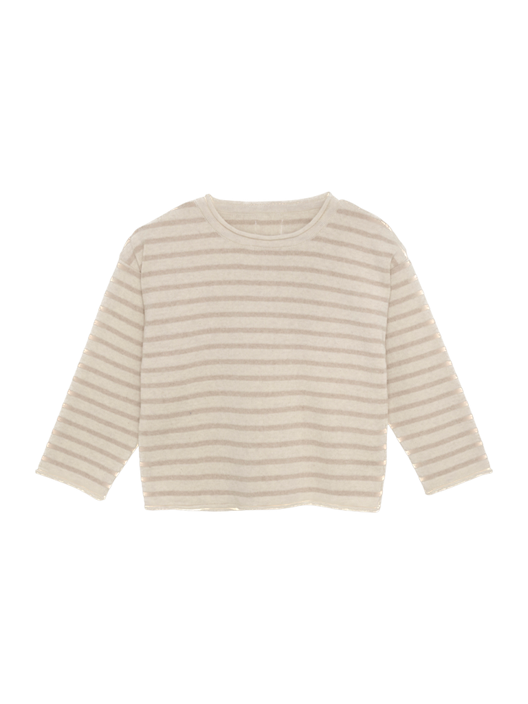 HUTTEliHUT - Pullover Knit Stripe  - Peyote Beige
