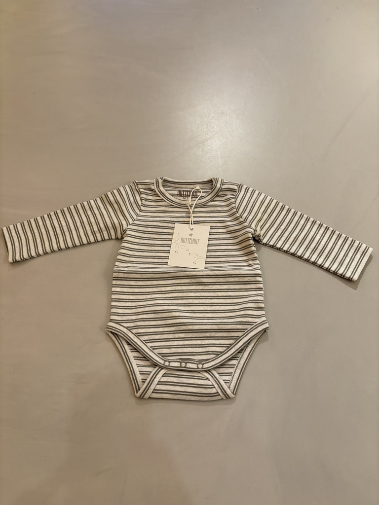 HUTTEliHUT - Body LS Striped Rib - Sage