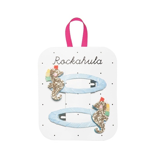 Rockahula - Rainbow seahorse clips