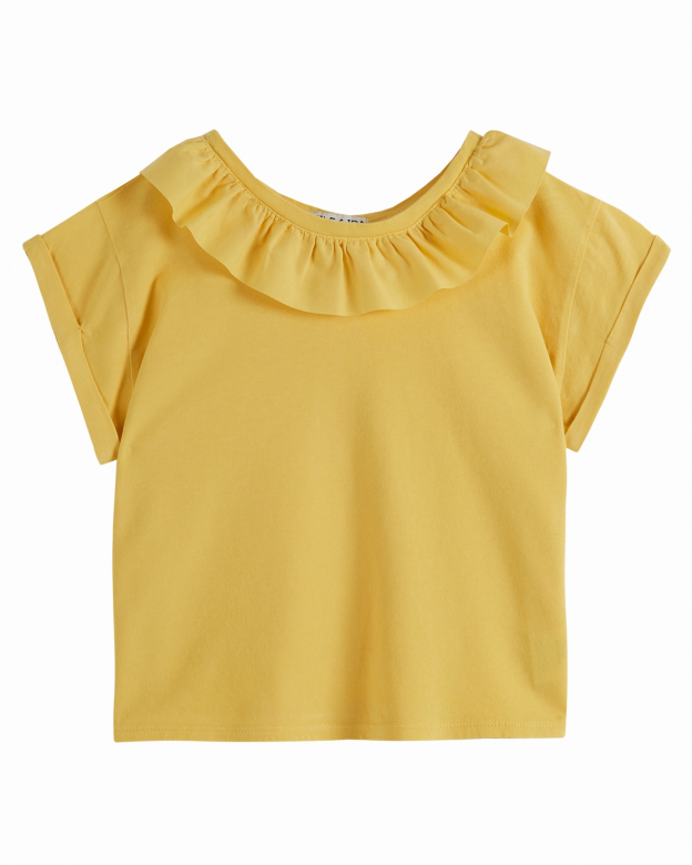 Emile et Ida - Kids t-shirt Collerette - Pollen 