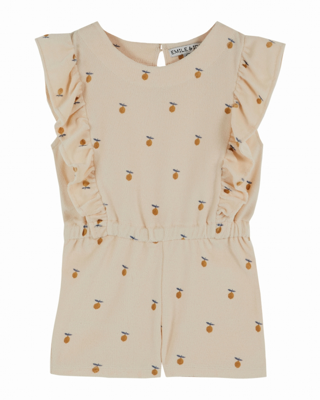 Emile et Ida - Kids combishort - Citron