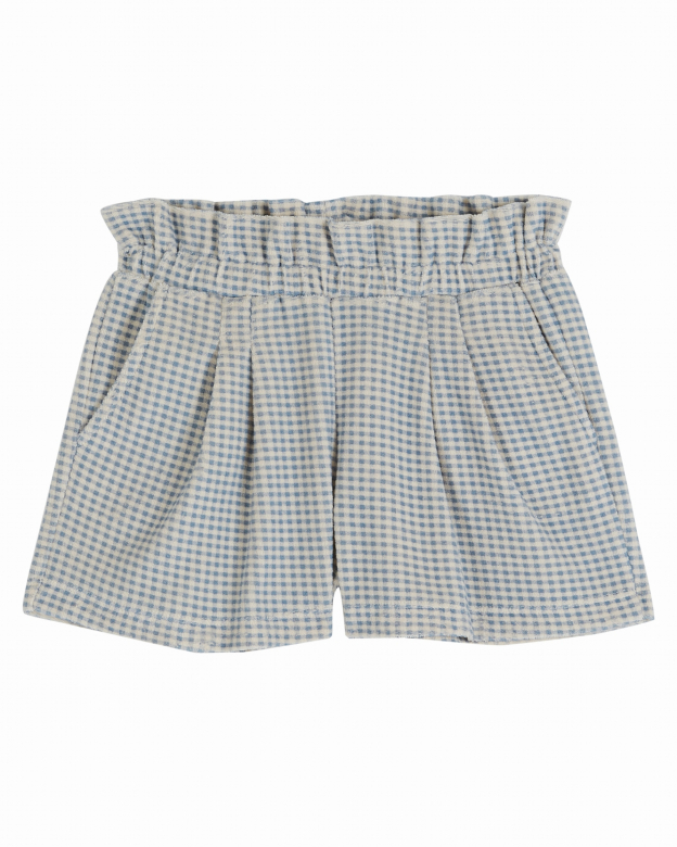 Emile et Ida - Kids Short spons - Vichy bleu